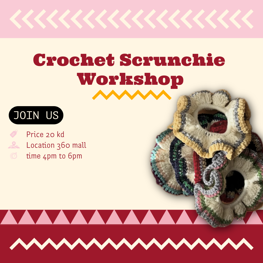 Crochet scrunchies workshop