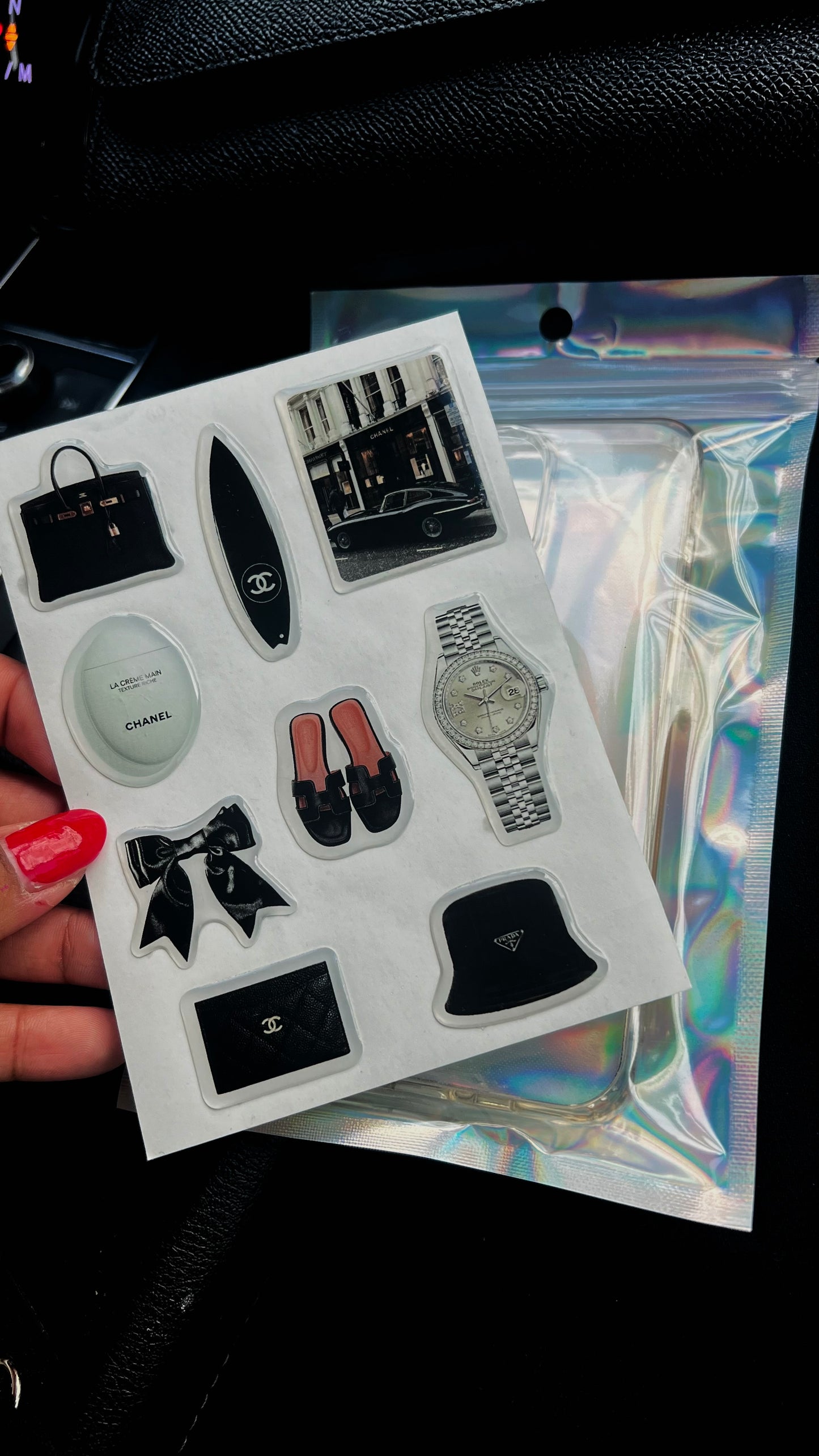 3D stickers sheet