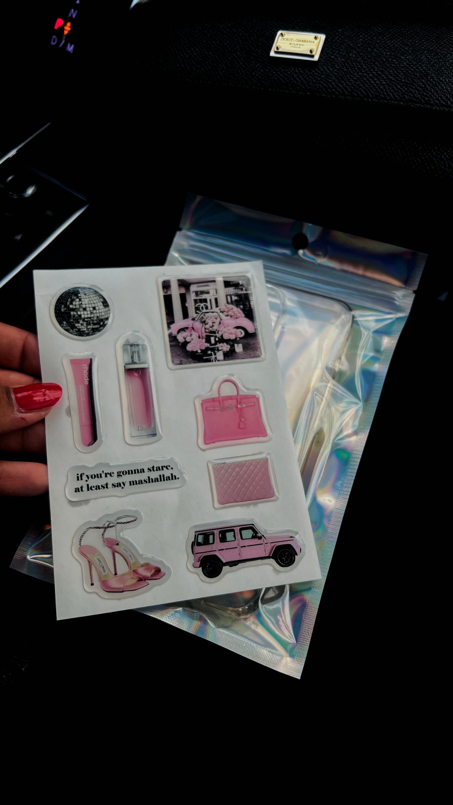 3D stickers sheet