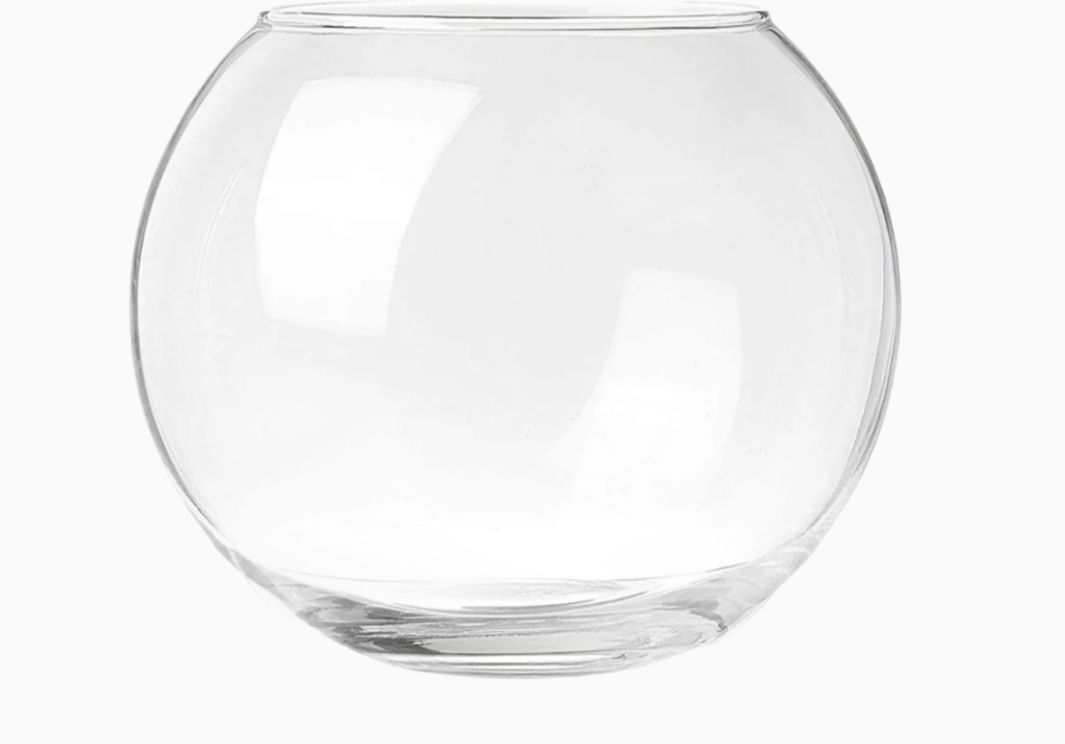 Round Glass vase