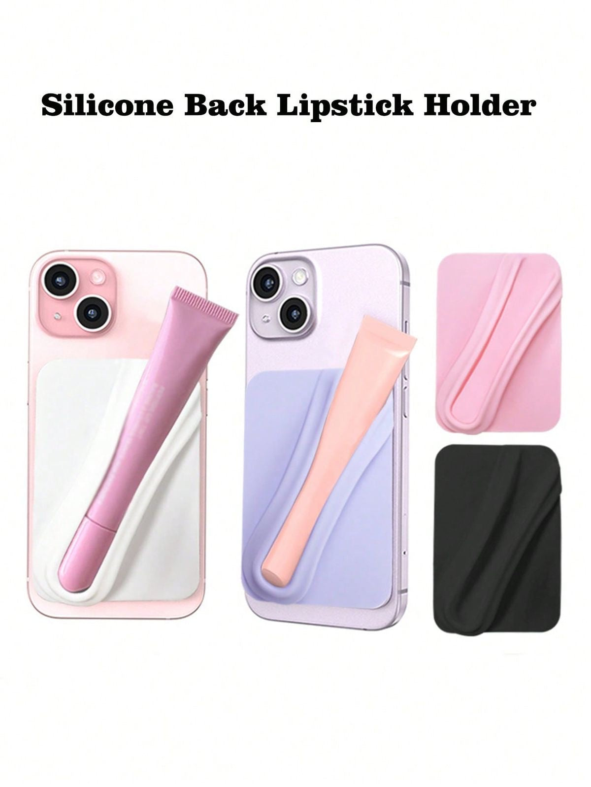Silicone Lip Holder Stick-on Phone Case