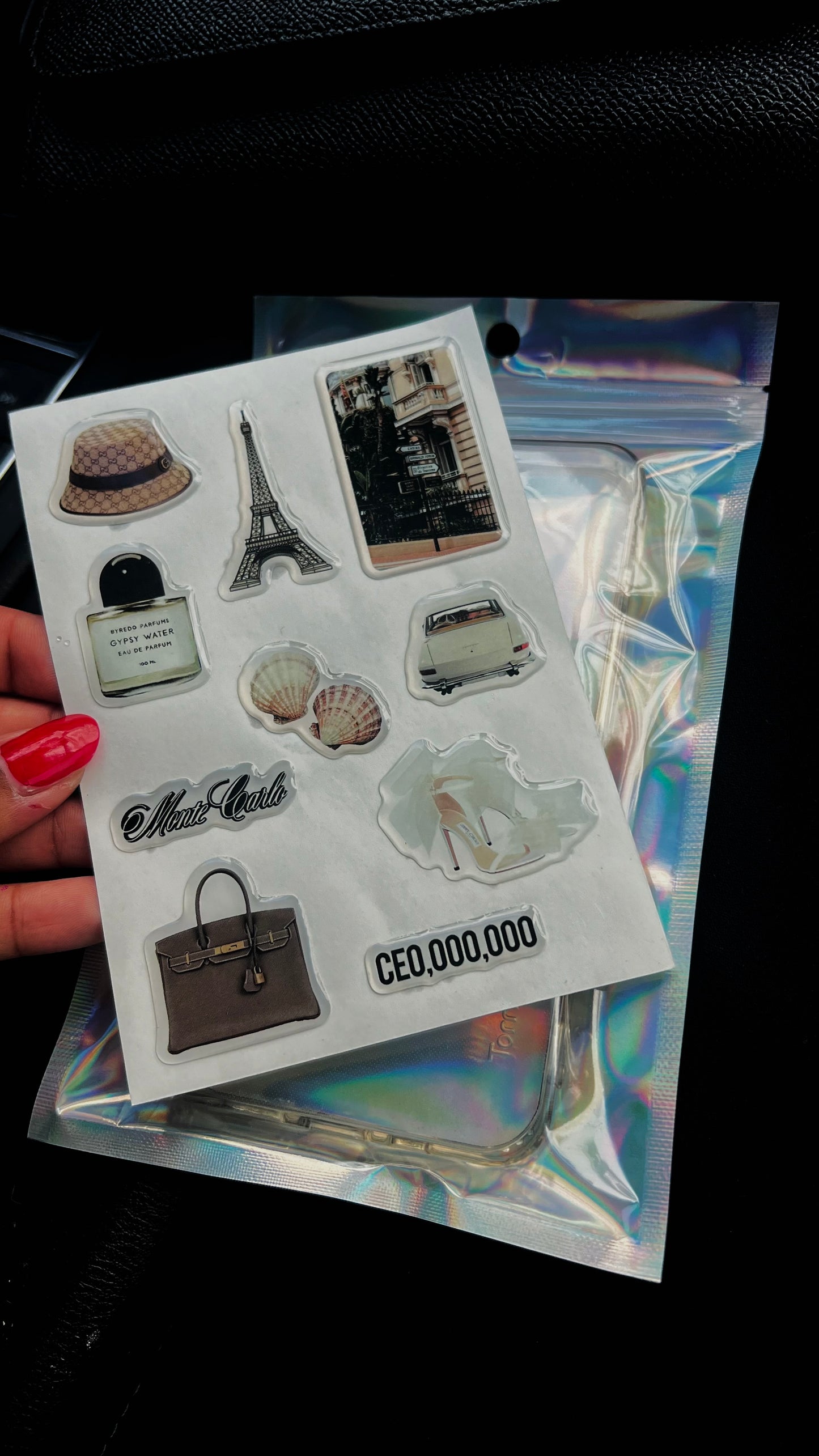 3D stickers sheet