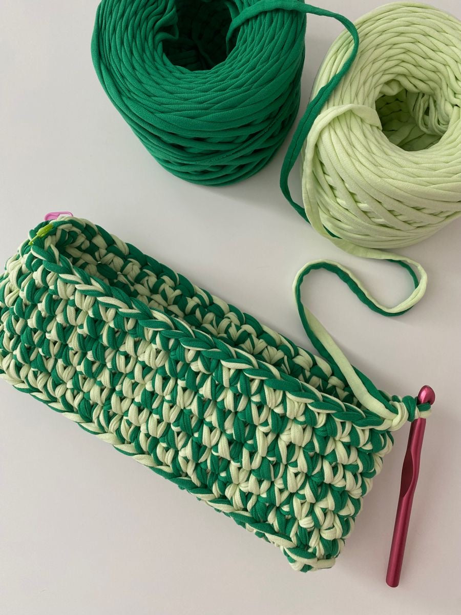 Handmade crochet bag for iPad, laptop
