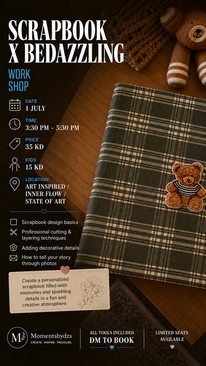 SCRAPBOOK
X BEDAZZUNG workshop