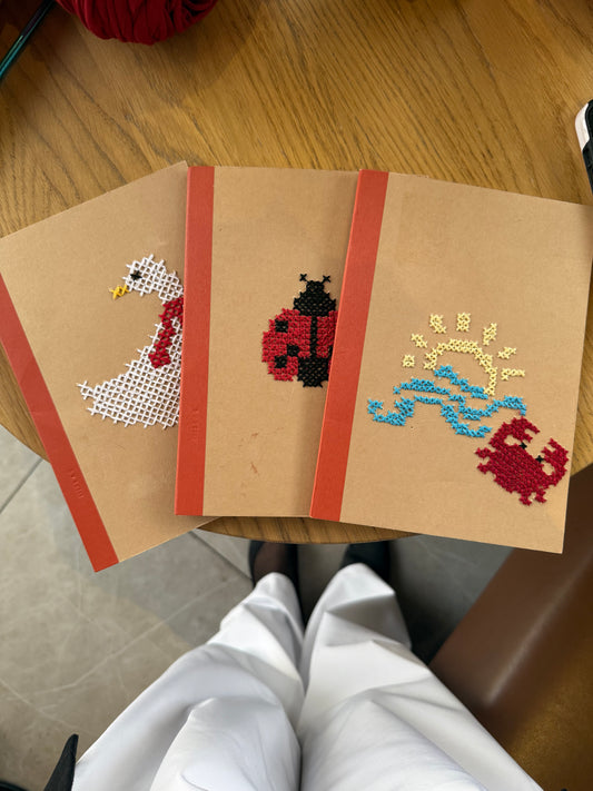 Cross stitch journal workshop