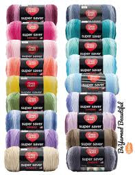 خيوط Redheart supersaver (Ombré)