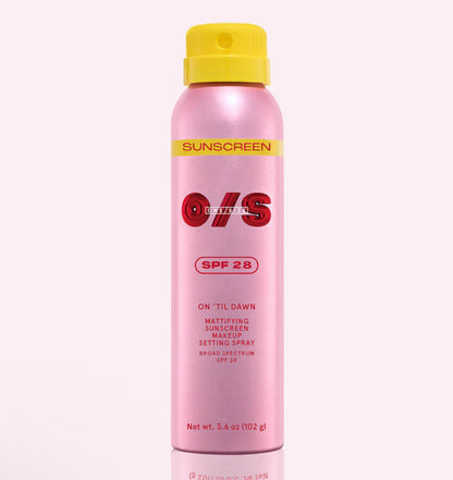 One size setting spray with spf50