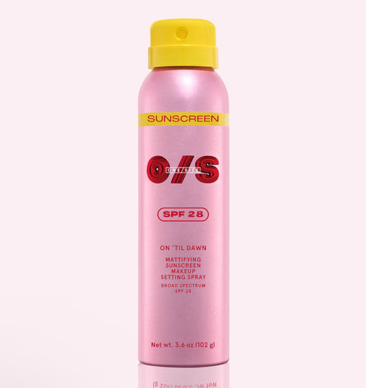 One size setting spray with spf50