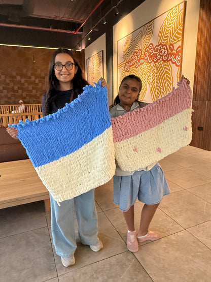 Puffy blanket workshop