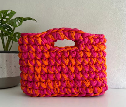 Crochet colored bag